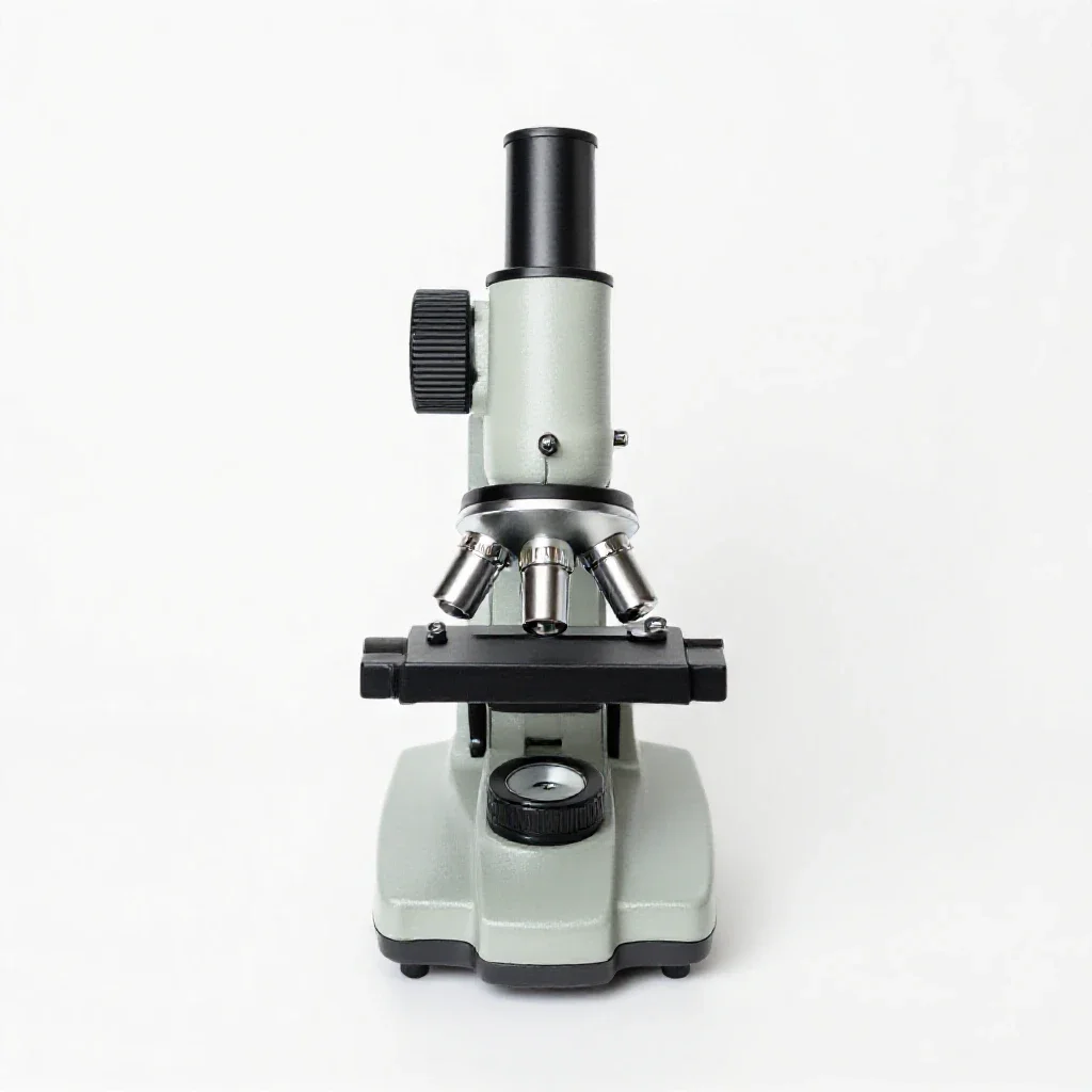 Electron microscope isolated on a white background