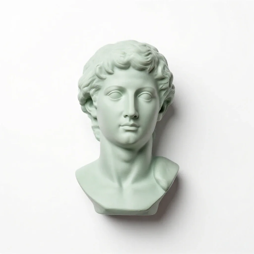 Bust isolated on a white background