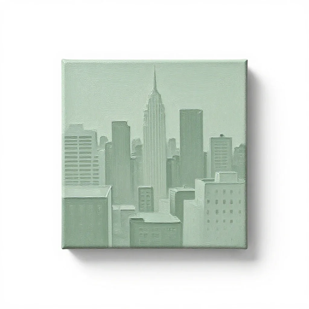 Cityscape isolated on a white background