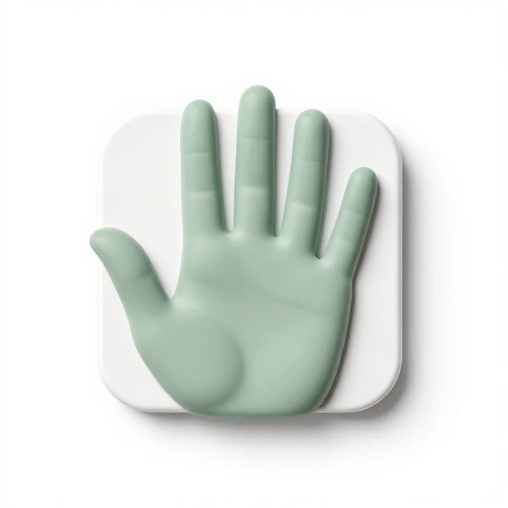 Finger-painting isolated on a white background