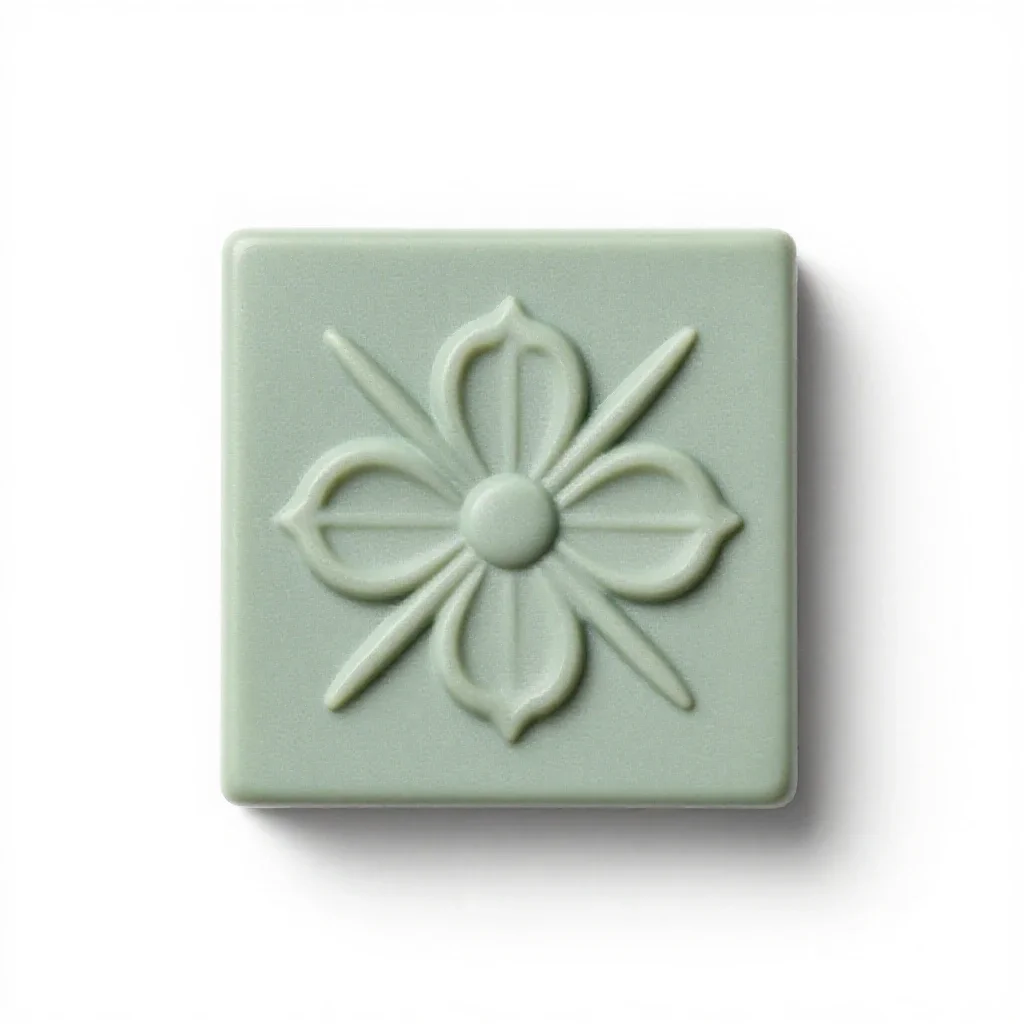 Glyptic art isolated on a white background