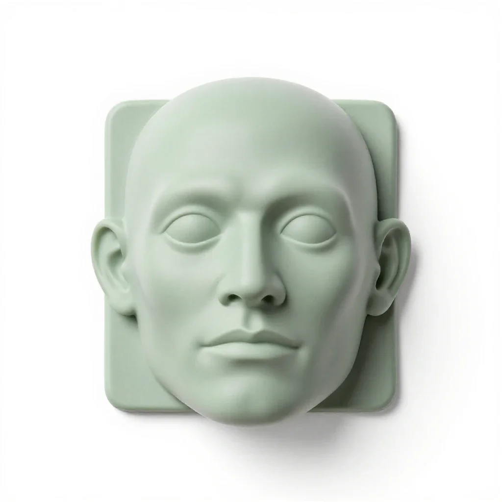Grotesque isolated on a white background