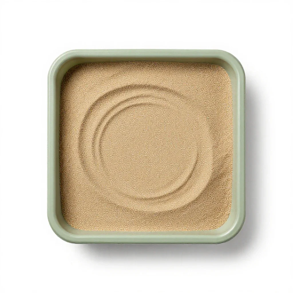 Sand painting isolated on a white background