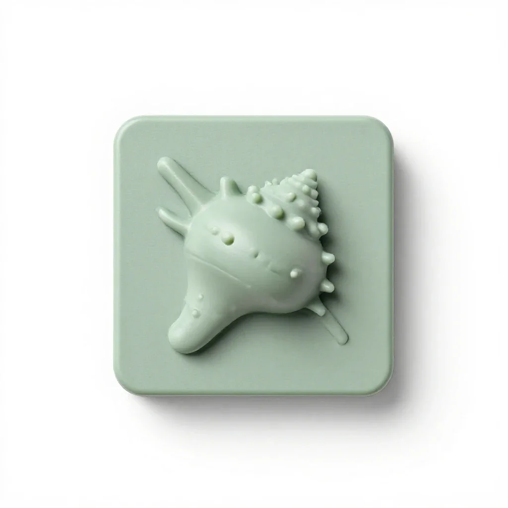 Scrimshaw isolated on a white background