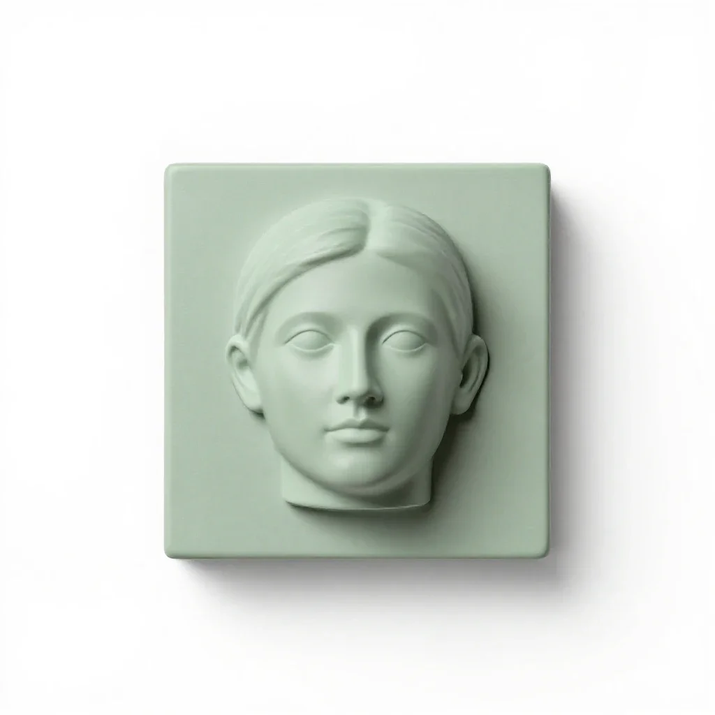 Sculpture isolated on a white background