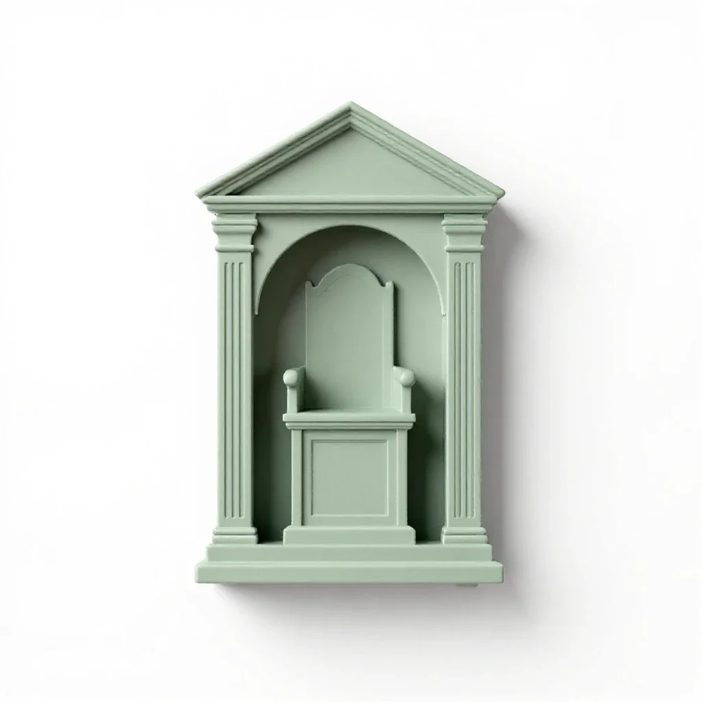Tribune isolated on a white background