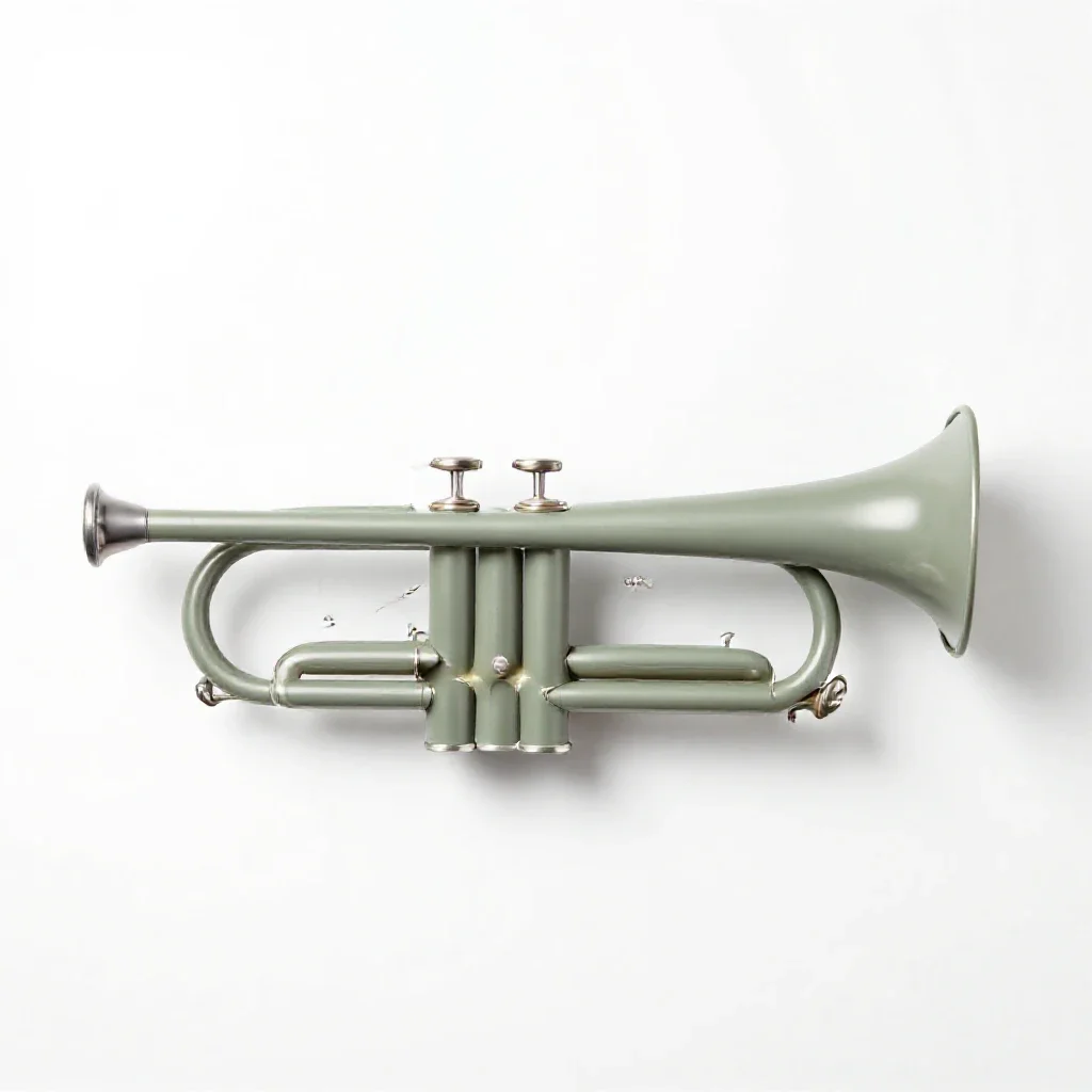 Trumpet arch isolated on a white background
