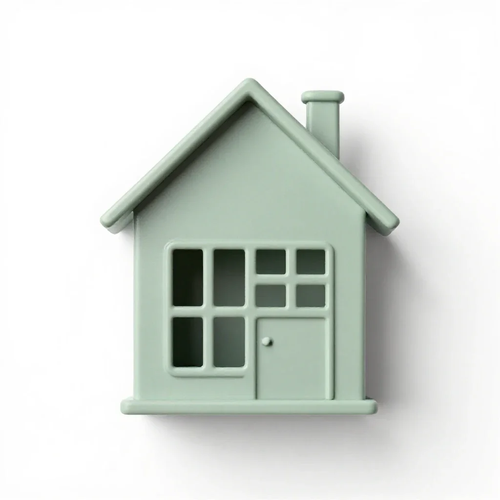 Vacation home isolated on a white background