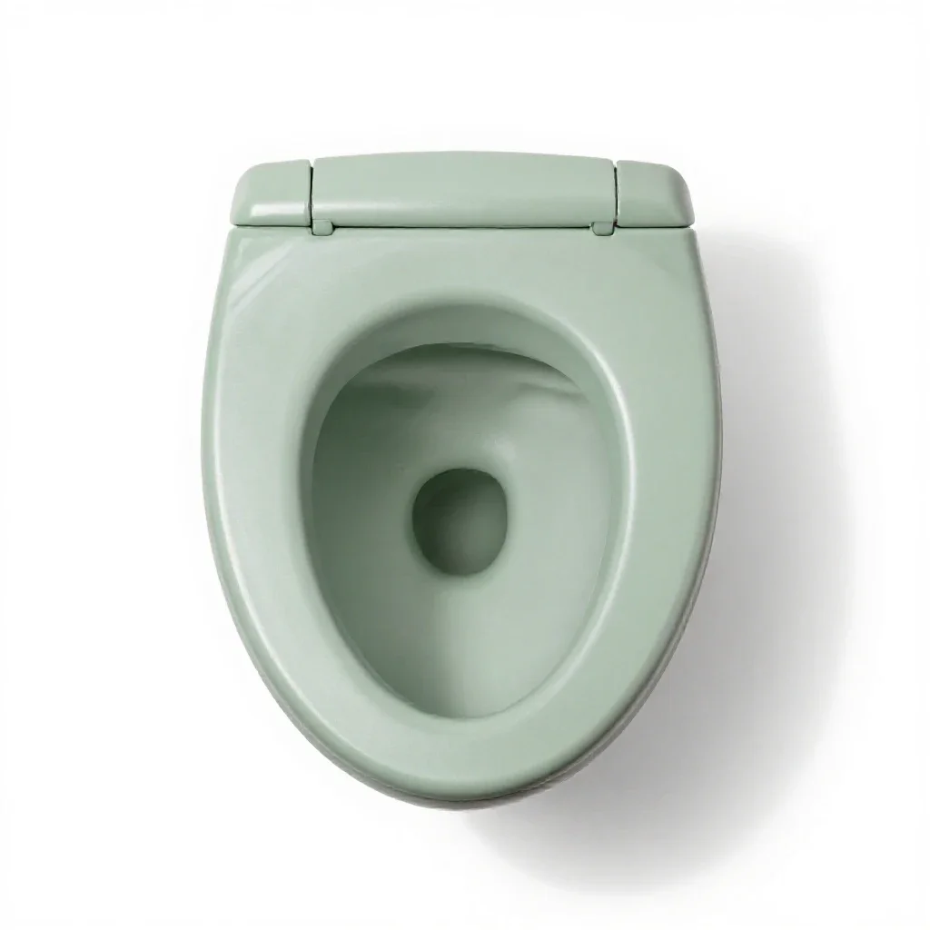 Water closet isolated on a white background