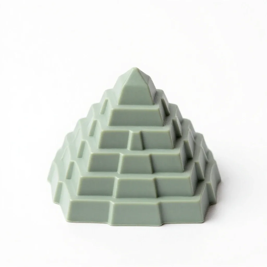 Ziggurat isolated on a white background