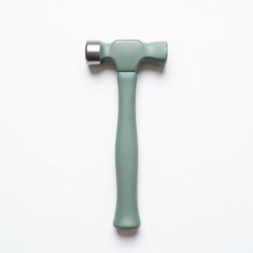 Ball-peen hammer isolated on a white background