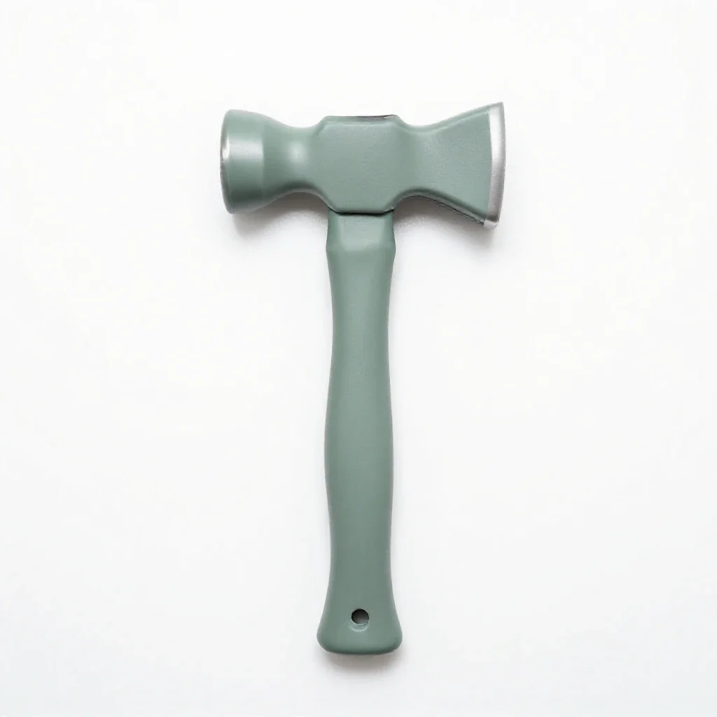 Broad hatchet isolated on a white background