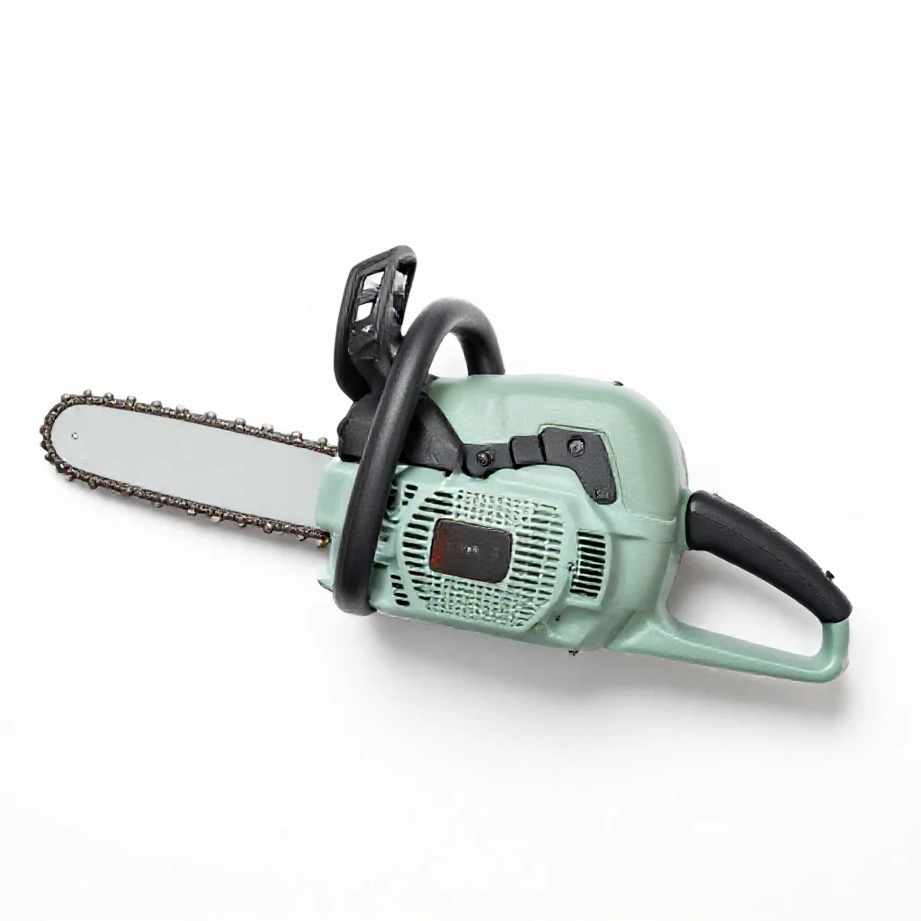 Chain saw isolated on a white background
