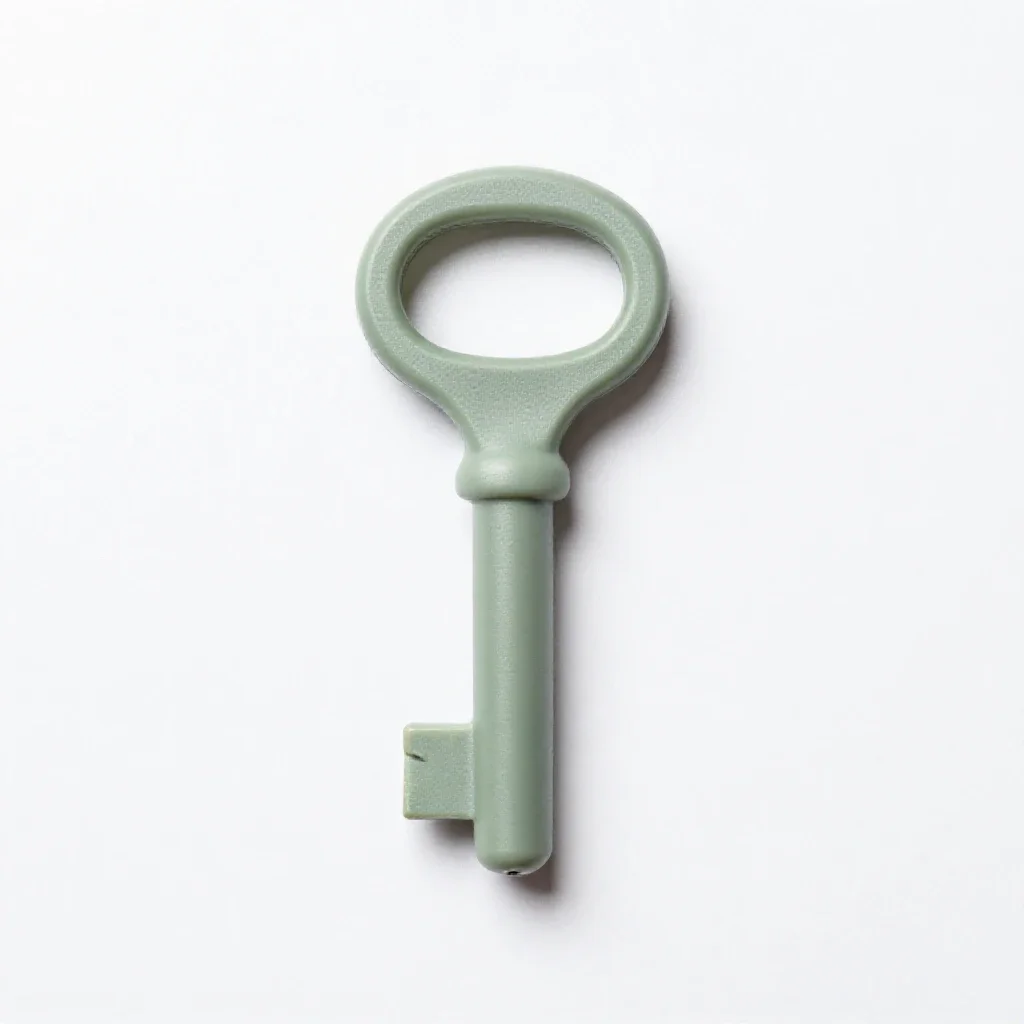 Church key isolated on a white background