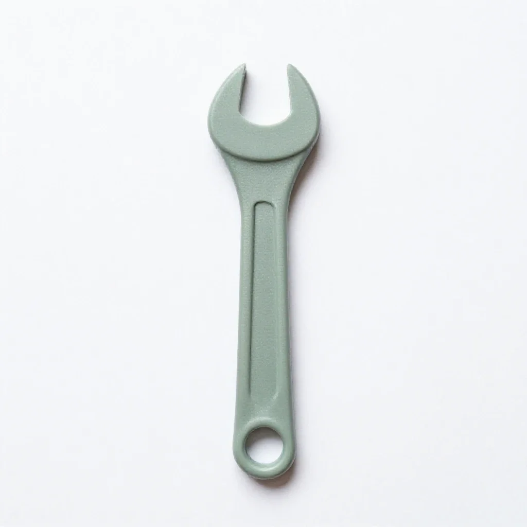 Crescent wrench isolated on a white background