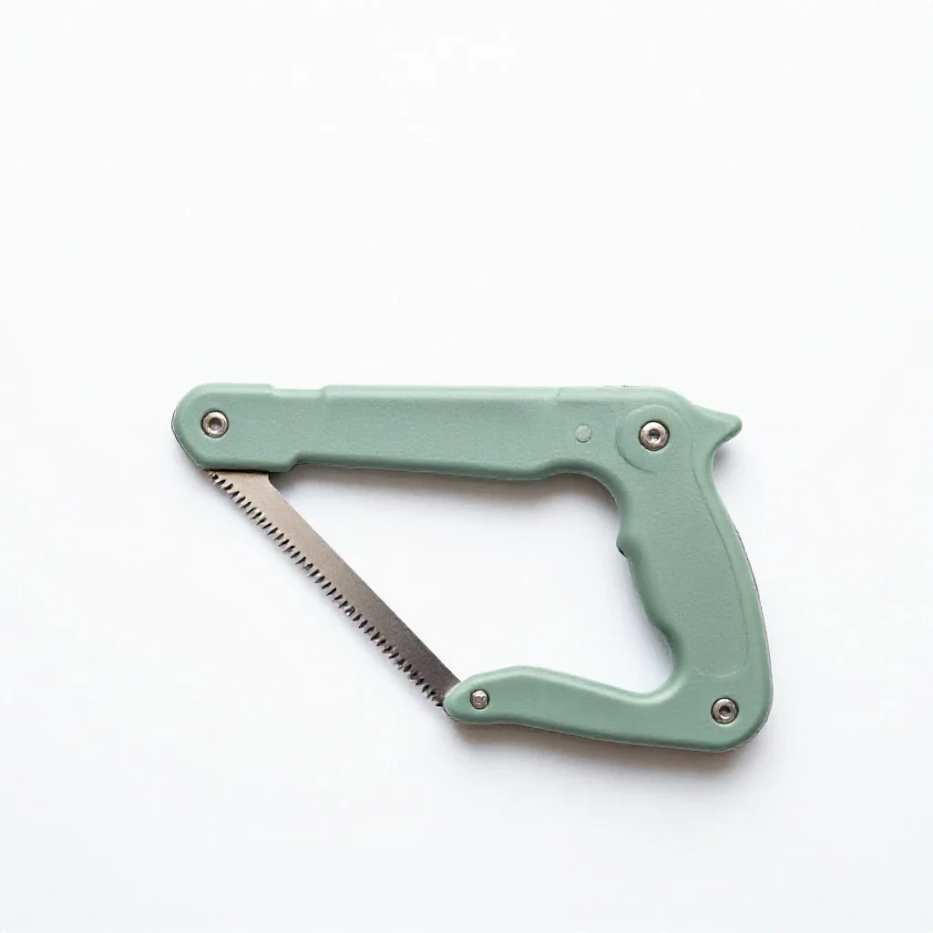 Folding saw isolated on a white background