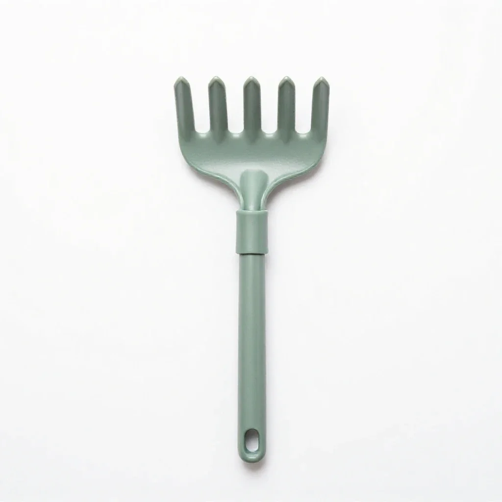 Garden rake isolated on a white background