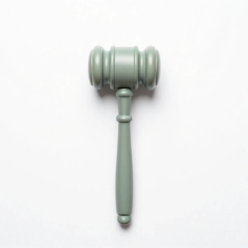 Gavel isolated on a white background