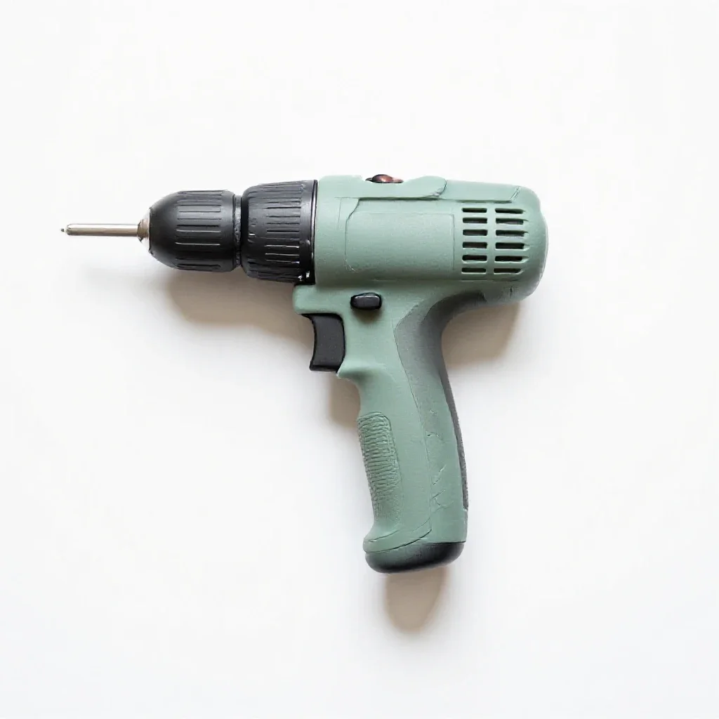 Hand drill isolated on a white background