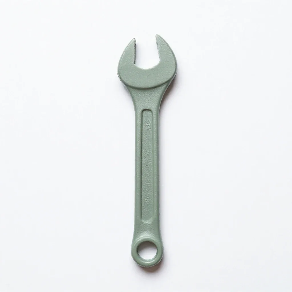 Hook wrench isolated on a white background