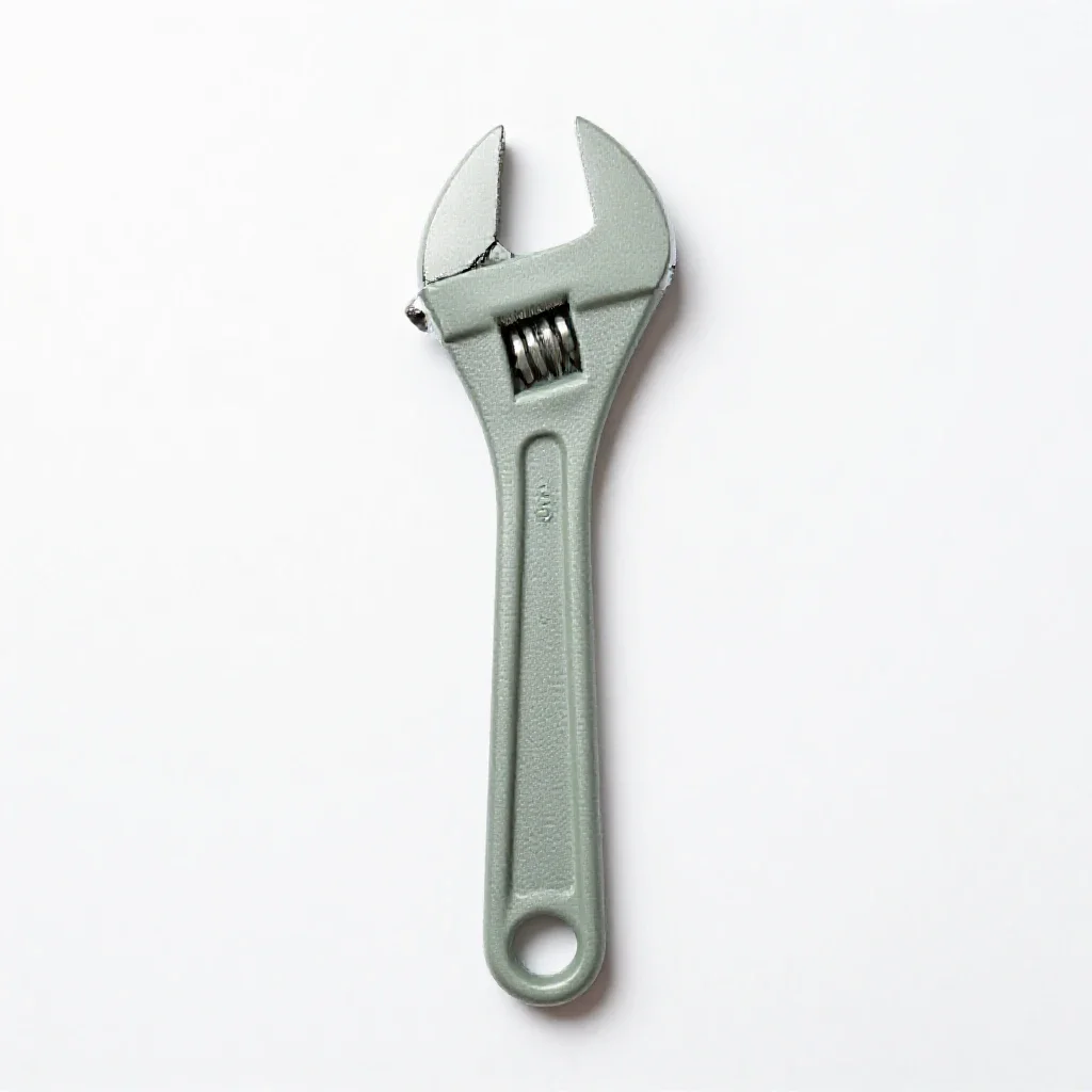 Pipe wrench isolated on a white background