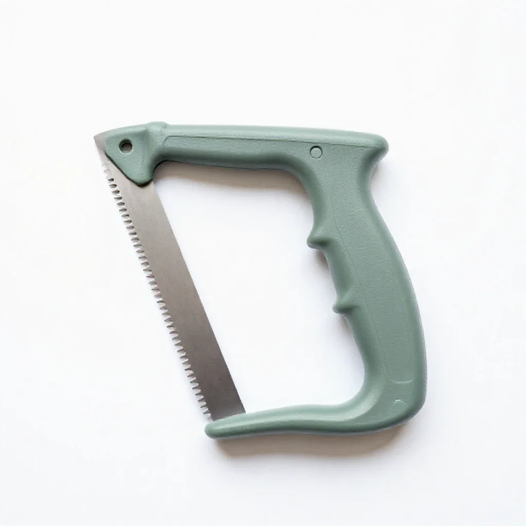 Pruning saw isolated on a white background