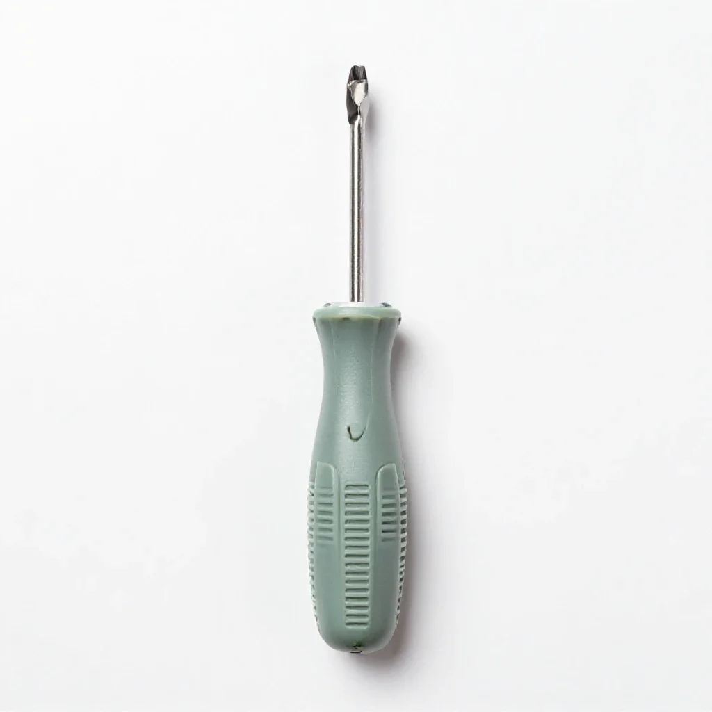 Spiral ratchet screwdriver isolated on a white background