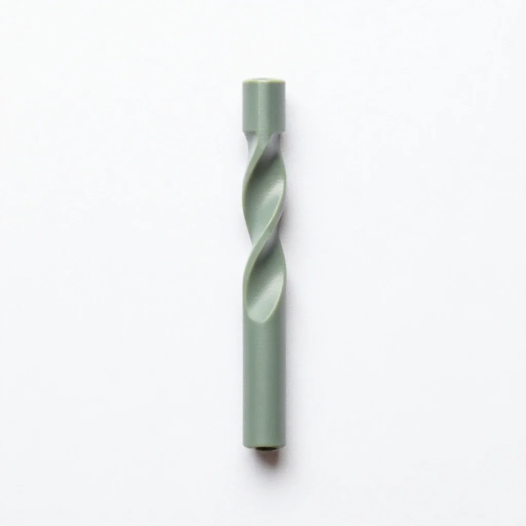 Twist bit isolated on a white background