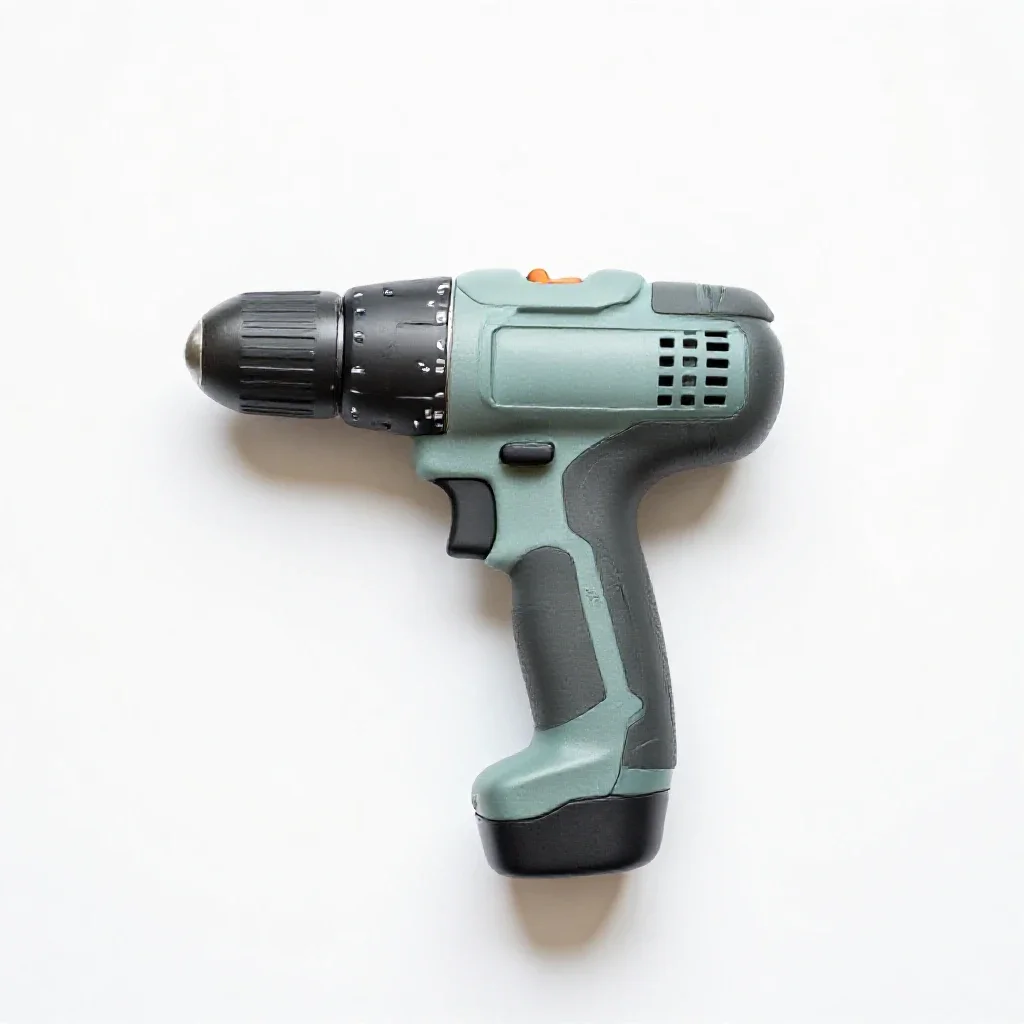 Electric drill isolated on a white background