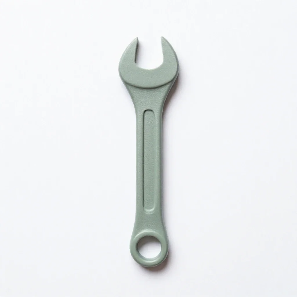 Open-end wrench isolated on a white background
