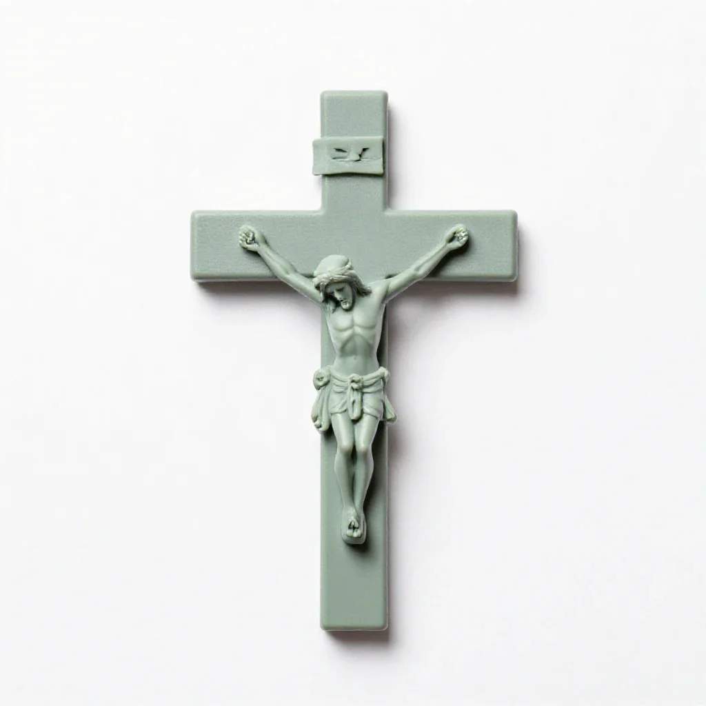 Crucifix isolated on a white background