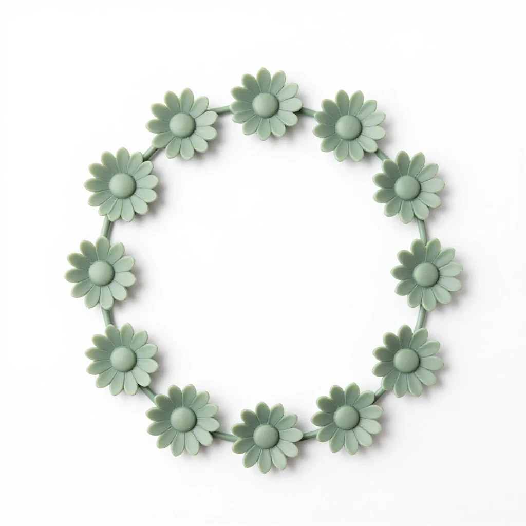 Daisy chain isolated on a white background