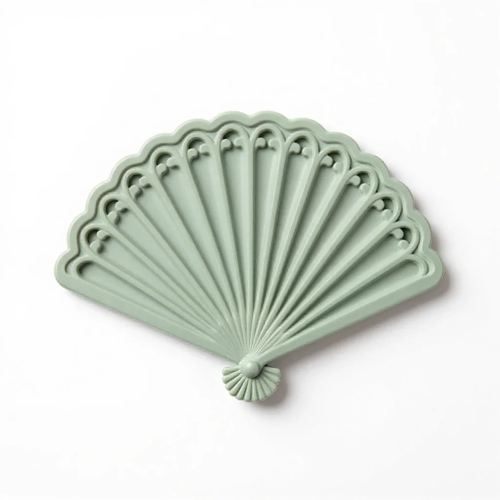 Fan tracery isolated on a white background