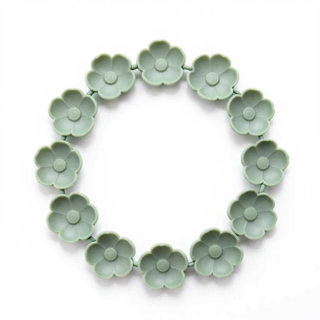Flower chain isolated on a white background