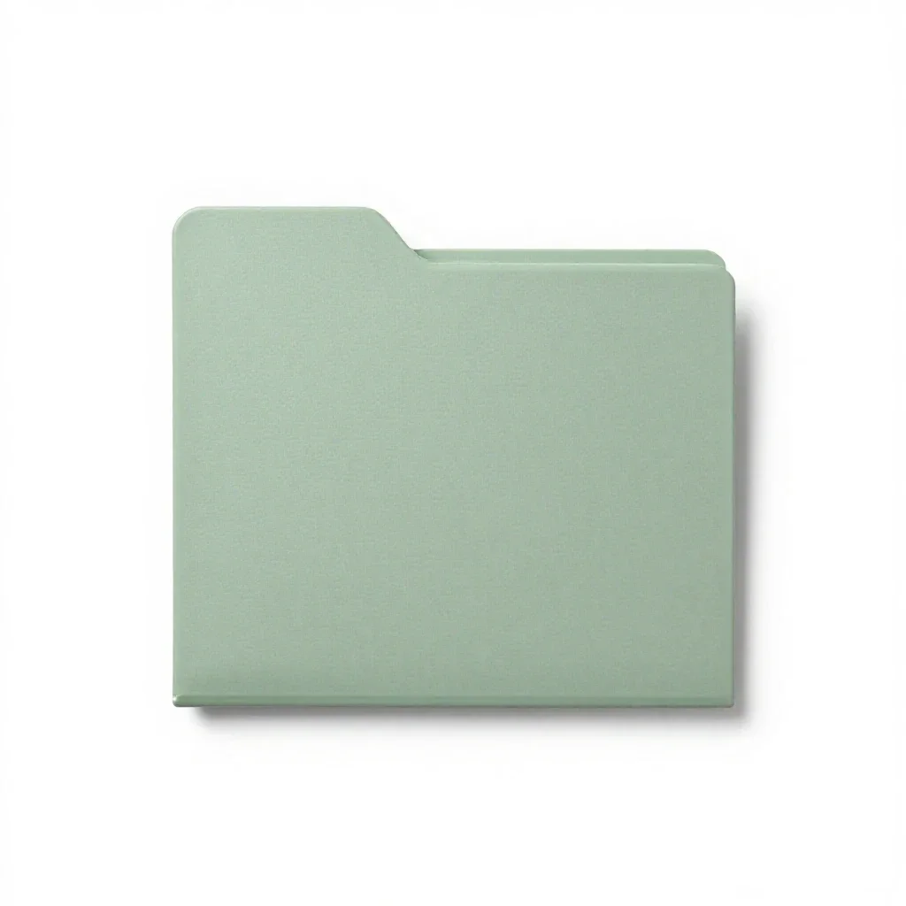 Folderal isolated on a white background
