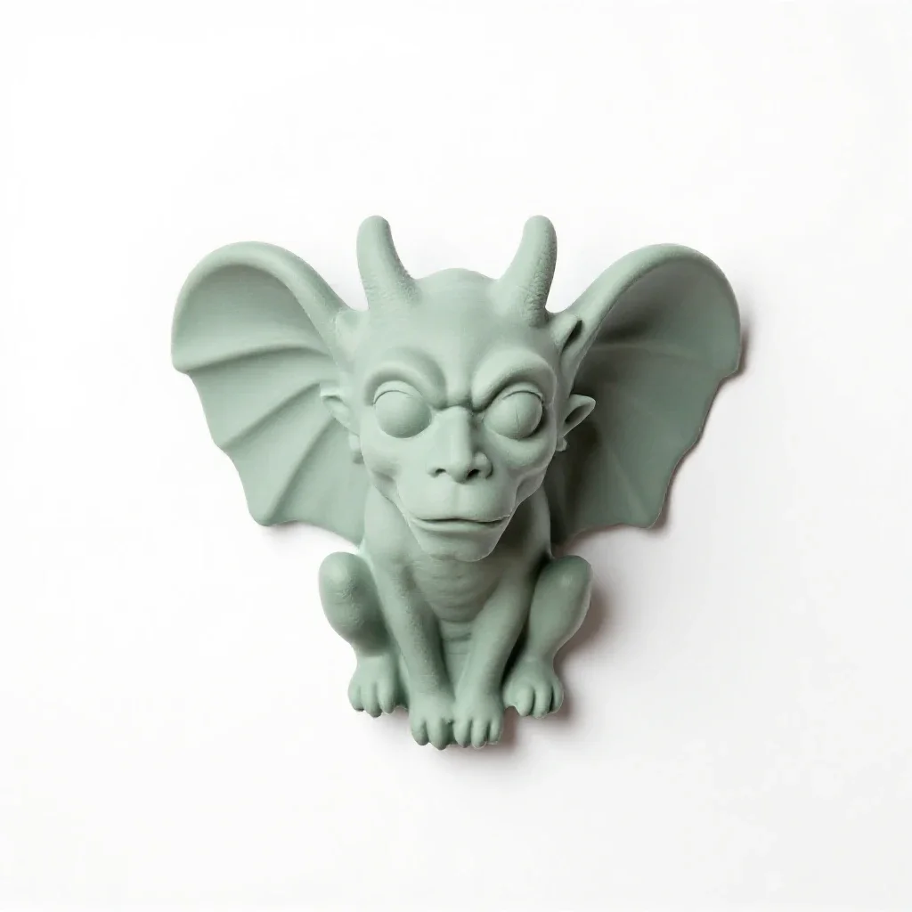 Gargoyle isolated on a white background