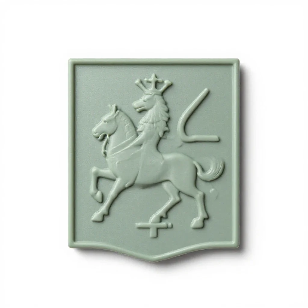 Heraldry isolated on a white background