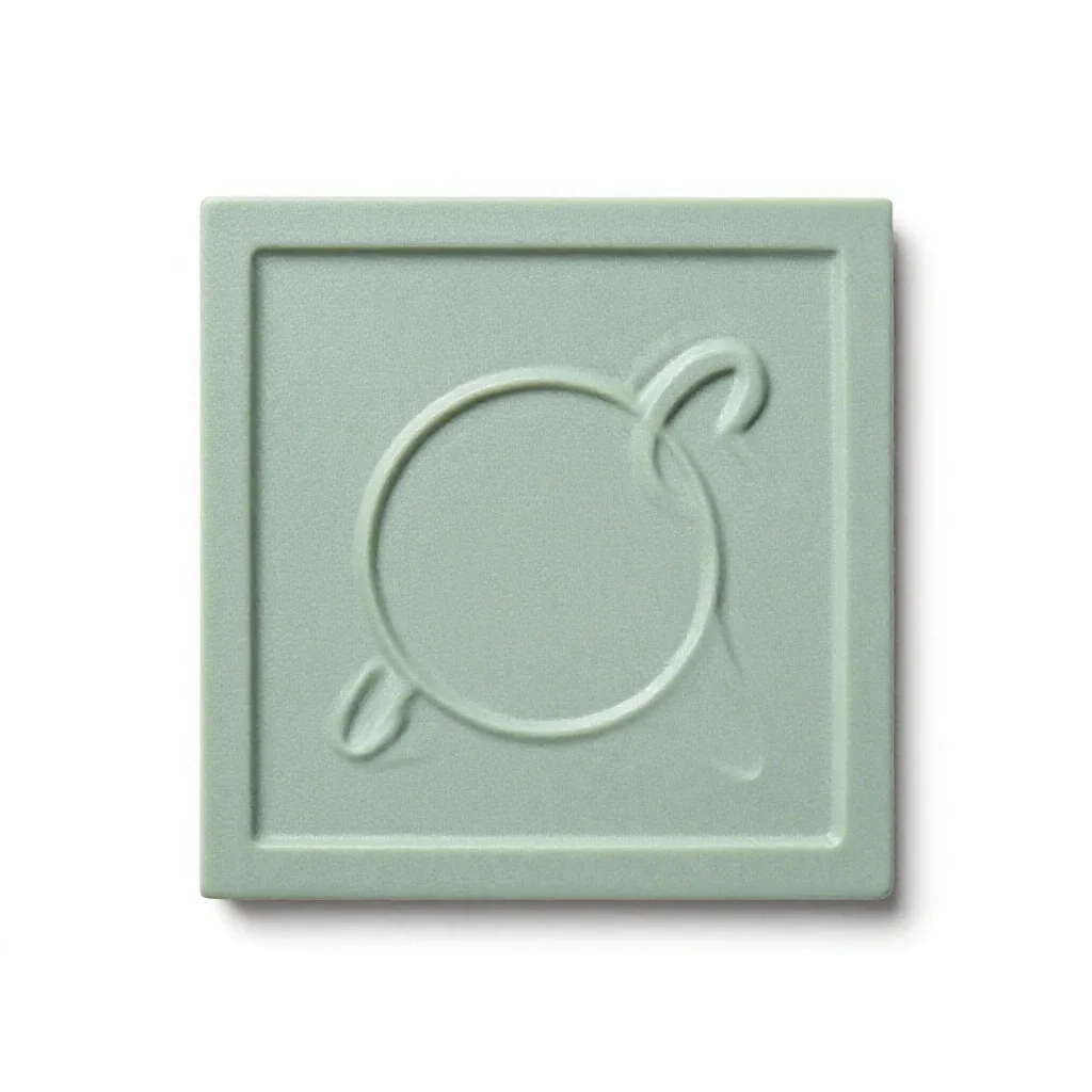 Linocut isolated on a white background