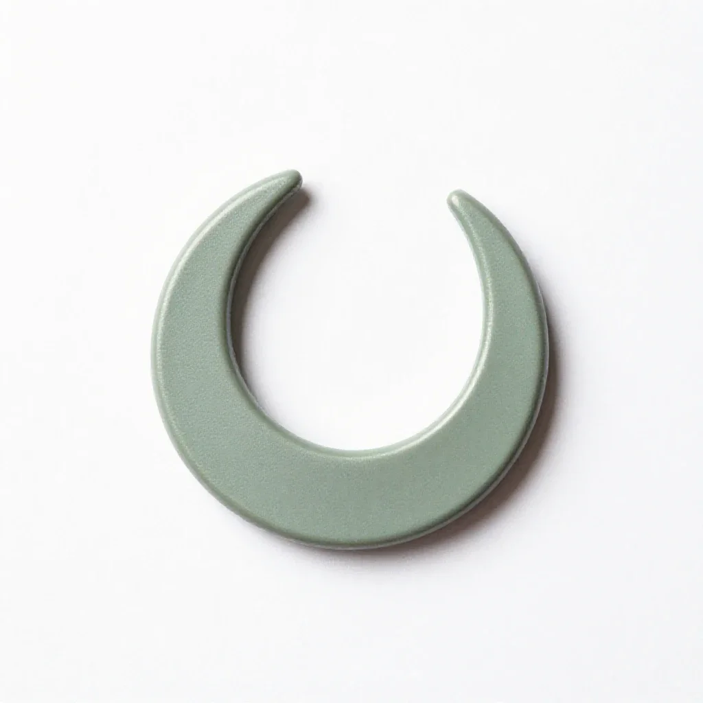 Lunula isolated on a white background
