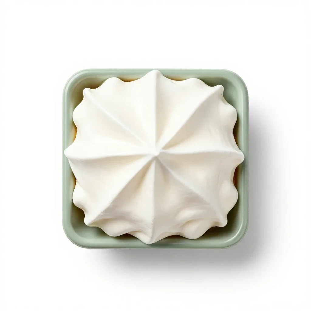 Meringue isolated on a white background
