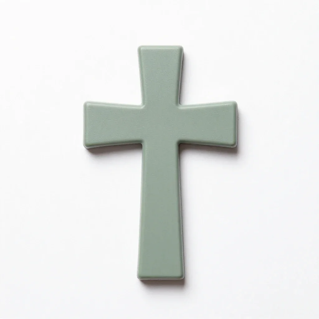 Papal cross isolated on a white background