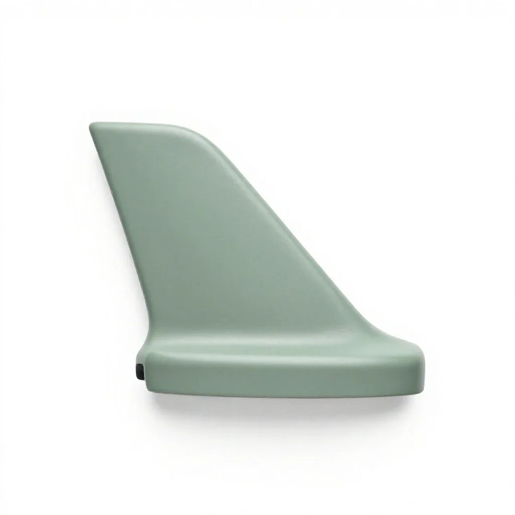 Tail fin isolated on a white background
