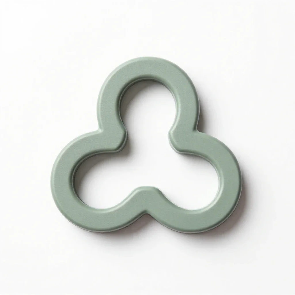 Trefoil isolated on a white background