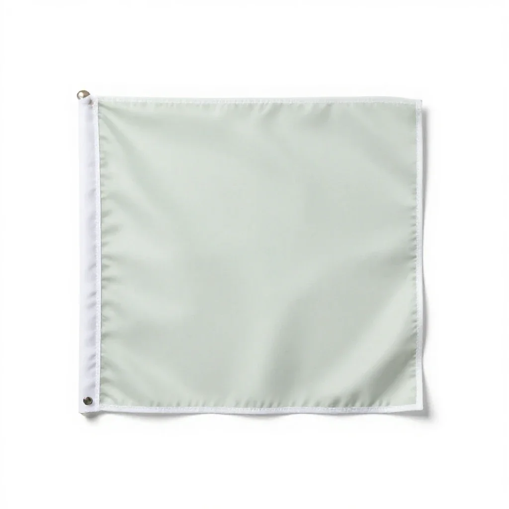 White flag isolated on a white background