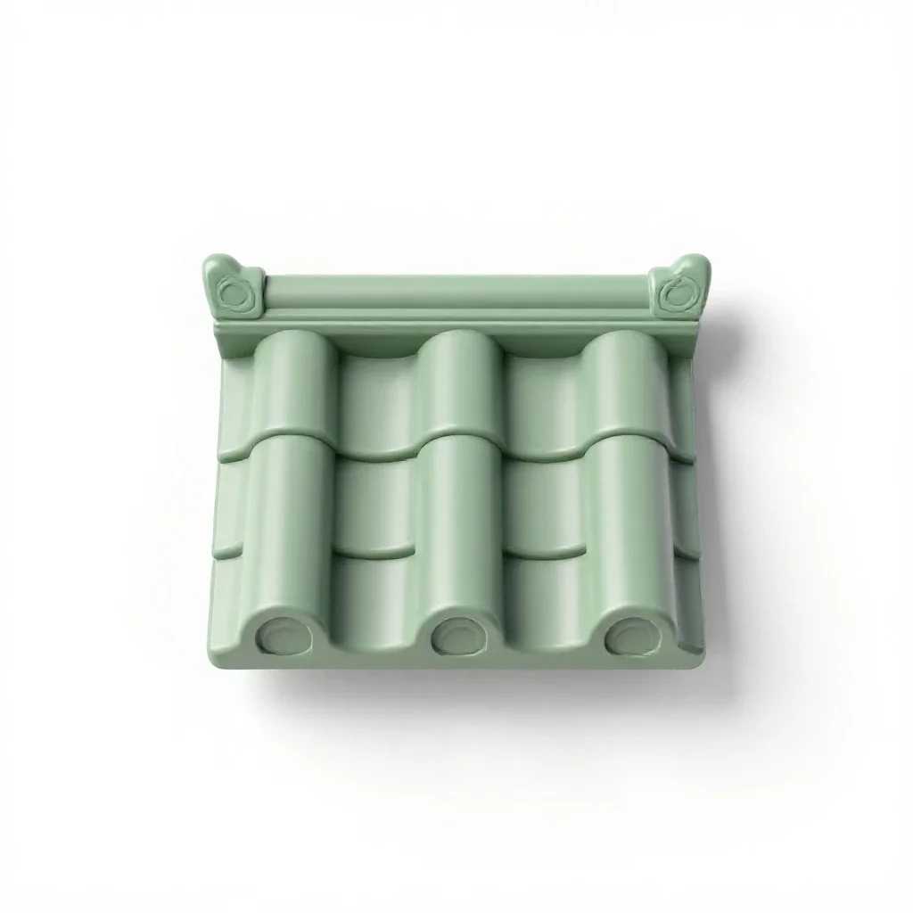 Antefix isolated on a white background