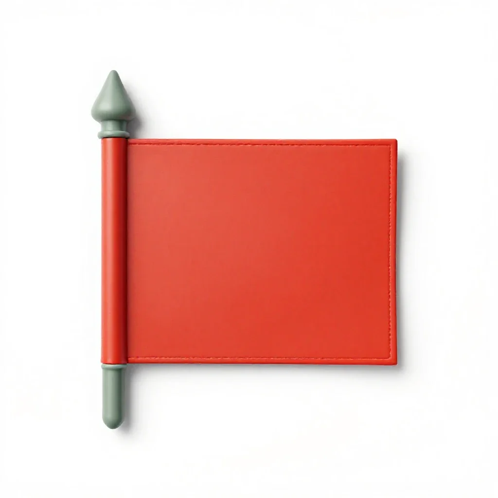 Oriflamme isolated on a white background