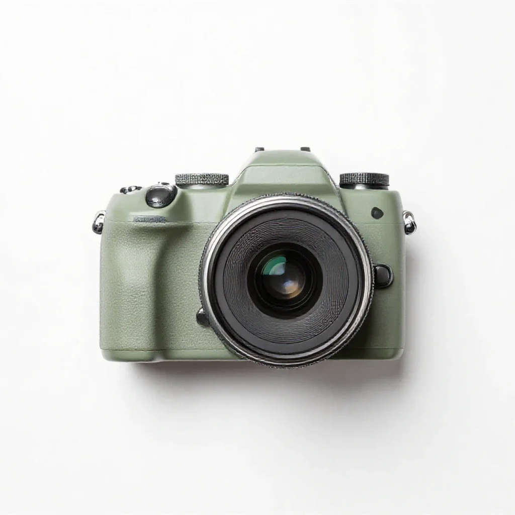 Camera isolated on a white background