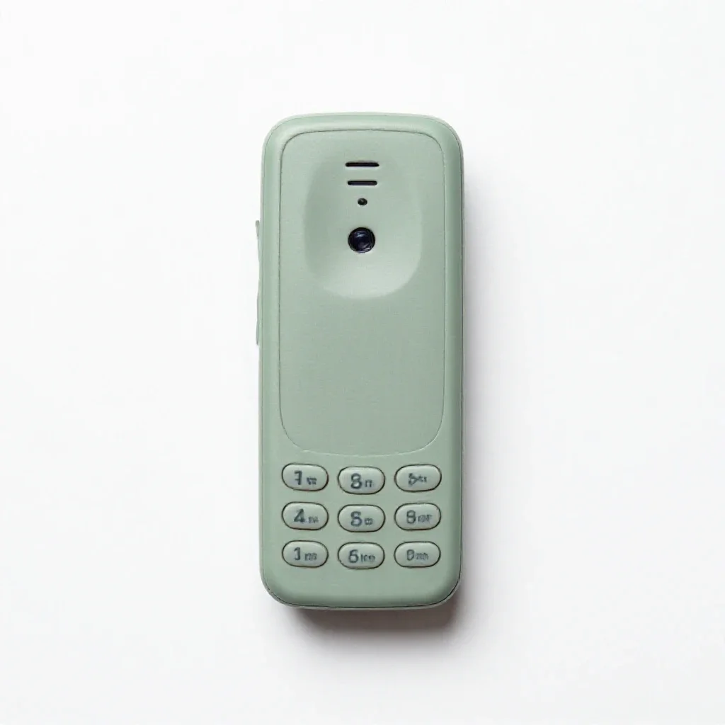 Cellular telephone isolated on a white background