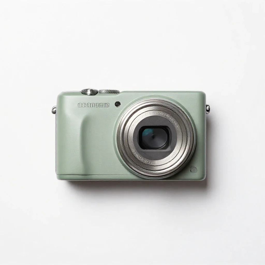 Digital camera isolated on a white background