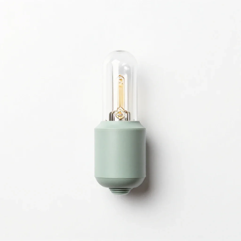 Glow lamp isolated on a white background